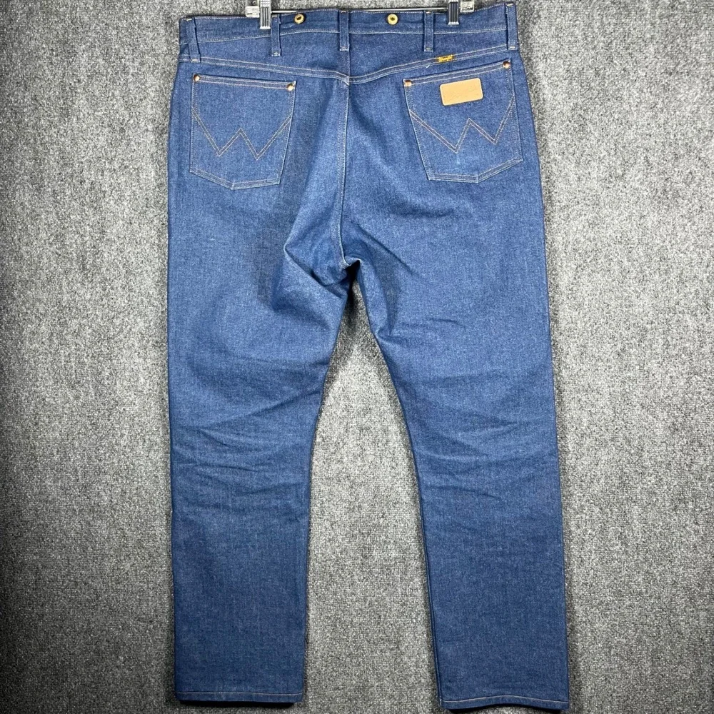 Wrangler Jeans Men 40x32 Blue Cowboy Cut 13MWZ Suspender Buttons Denim Pants